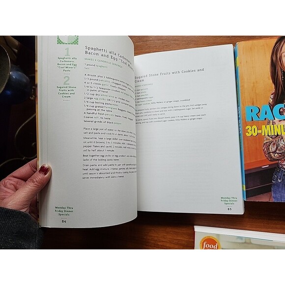 3 Rachel Ray Cookbooks - 30 Min Meals Get Real & 30 Minutes 2 & 365 Meals PBs - Picture 14 of 16